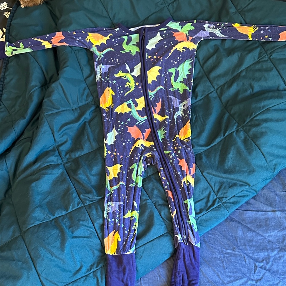 Little Sleepies Dragon Zippy Pajamas